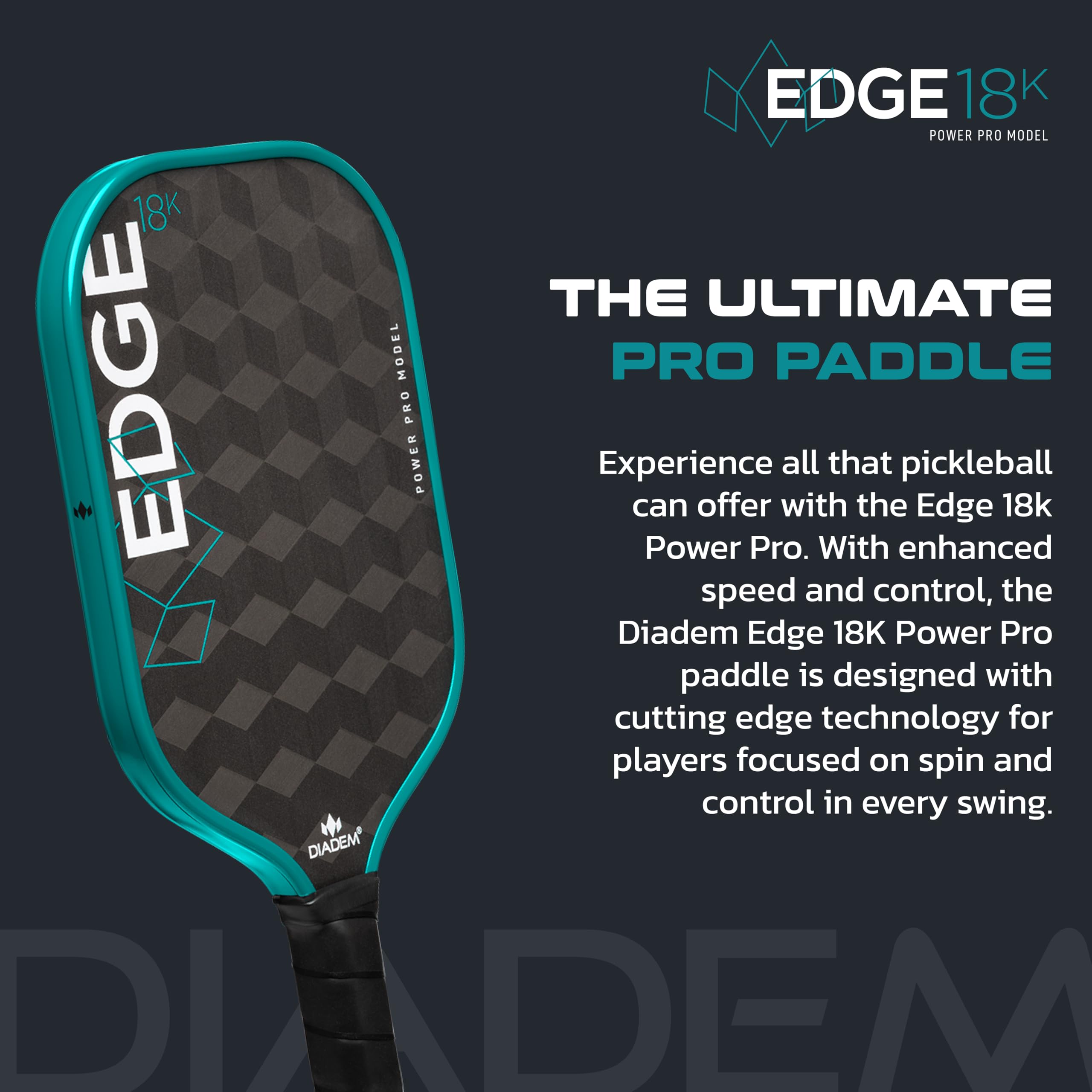 Amazon.co.jp: Diadem Edge 18K Power Pro ピックルボールパドル